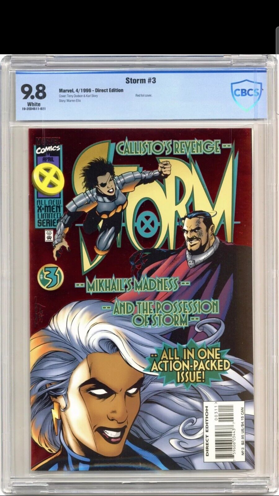Storm #2 CBCS 9.8 1996 Vintage Comic Book Graded Marvel