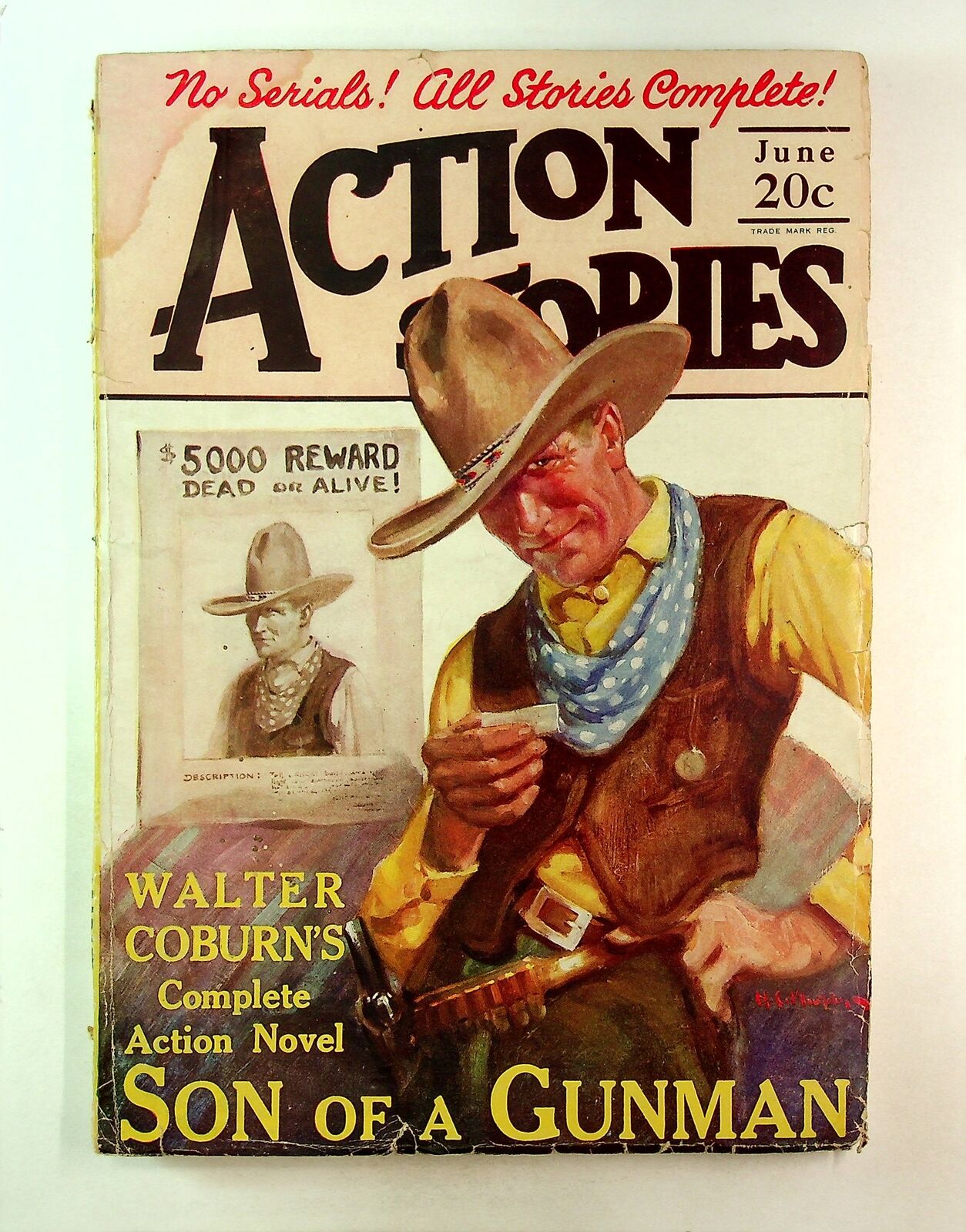 Action Stories Pulp Jun 1927 Vol. 6 #10 VG+ 4.5