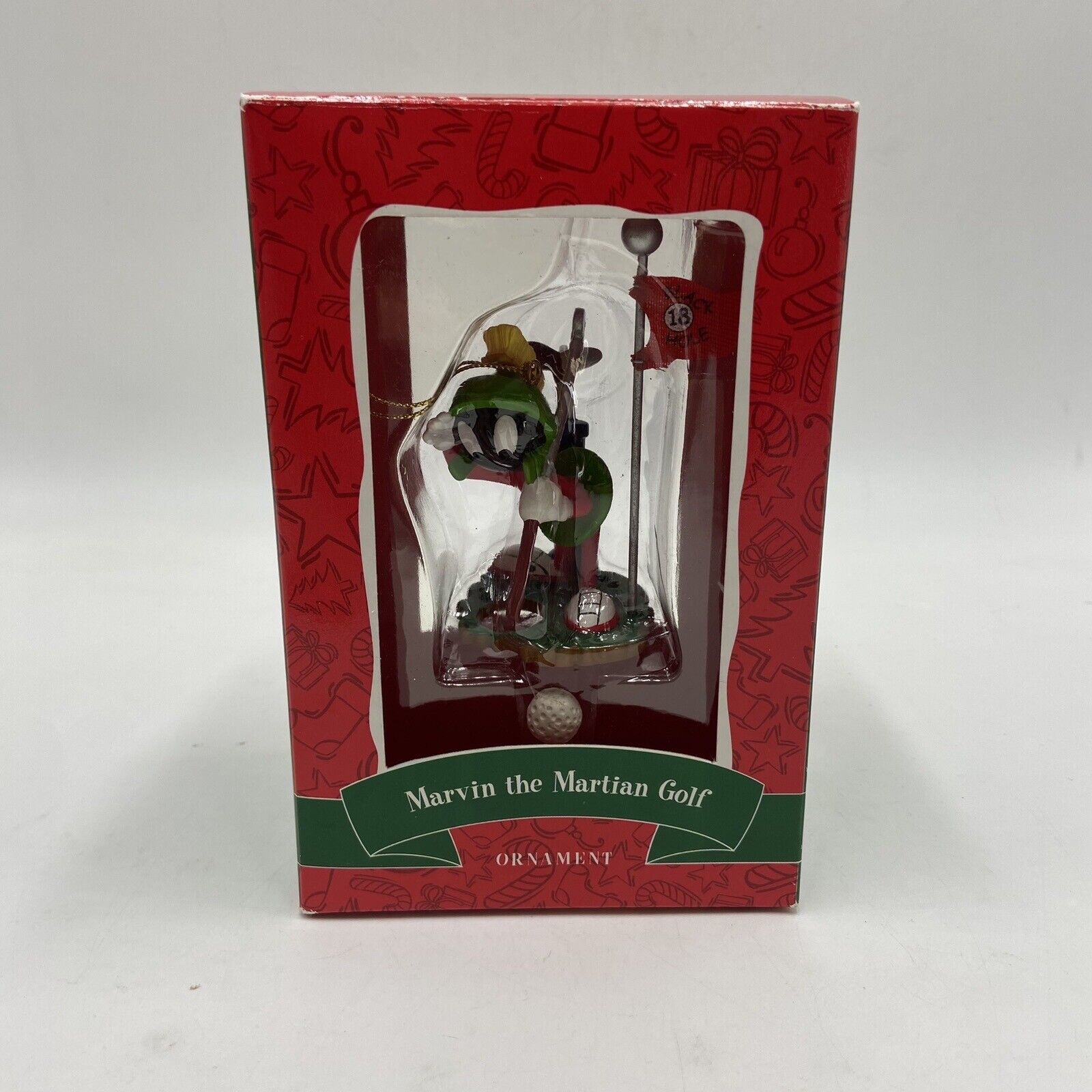 2000 Marvin the Martian playing golf Ornament Looney Tunes Warner Brothers