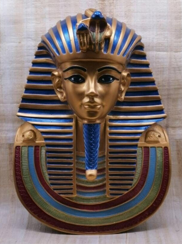 UNIQUE ANCIENT EGYPTIAN ANTIQUES Golden Mask Pharaonic King Tutankhamun Egypt BC