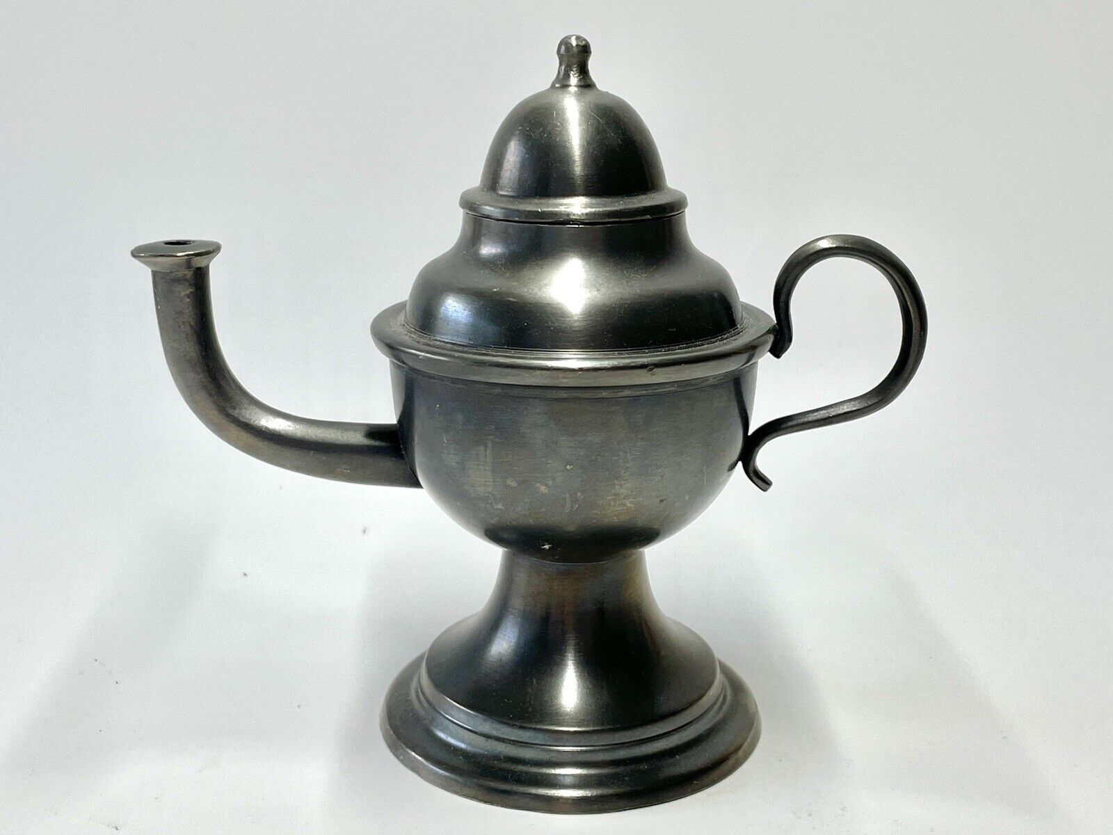 Vintage / Antique rein zinn German Pewter Teapot Coffee Pot, Incense Holder