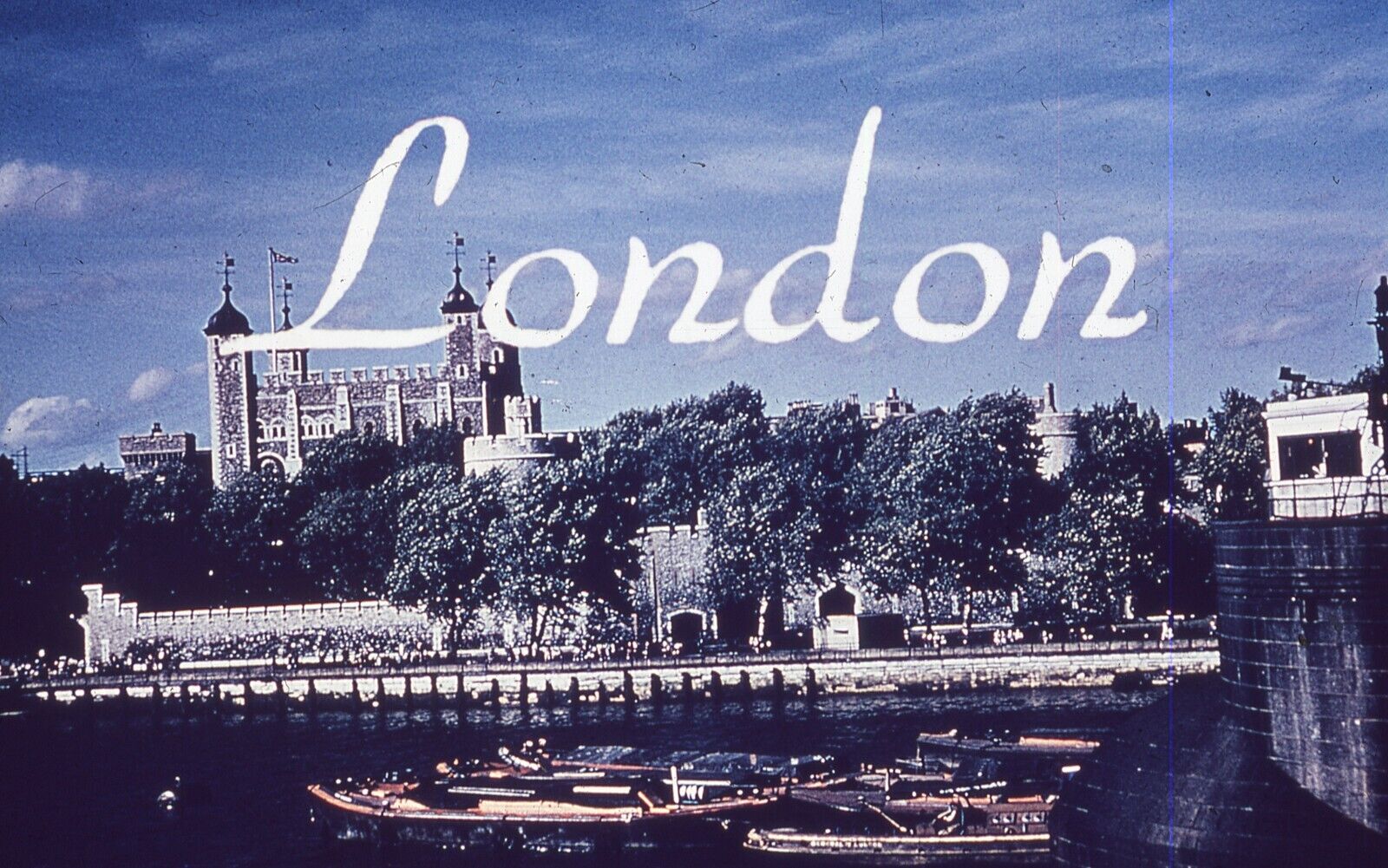 Vintage 35MM Photograph Slide Commercial London Cover  Text 1963 Color