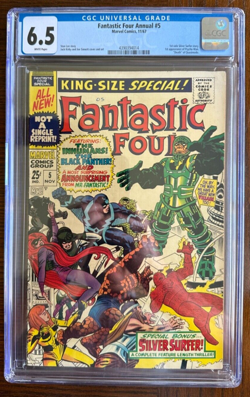 Fantastic Four Annual #5 CGC 6.5 1967