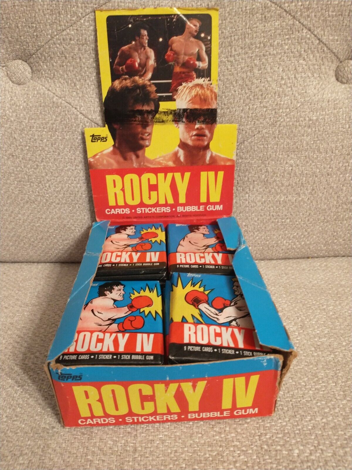 1985 Topps ROCKY IV Movie Trading Cards Unopened Wax Pack Vintage