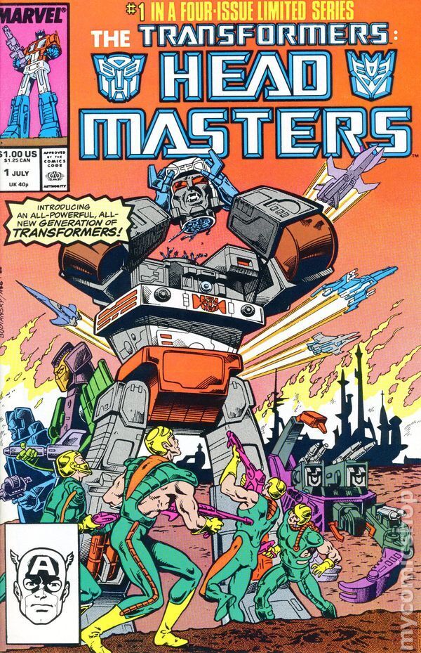 Transformers Headmasters 1D FN 1987 Stock Image