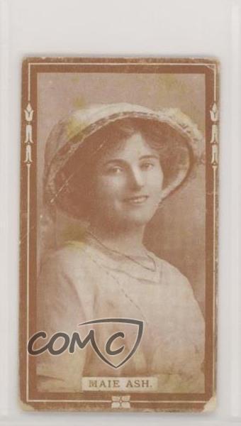 1880s-90s Anonymous Actors and Actresses Tobacco Blank Back Maie Ash 7uo