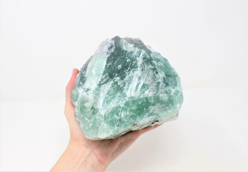 Fluorite XL Rough Raw Chunk from Mexico, High Grade A Quality - Healing Crystals