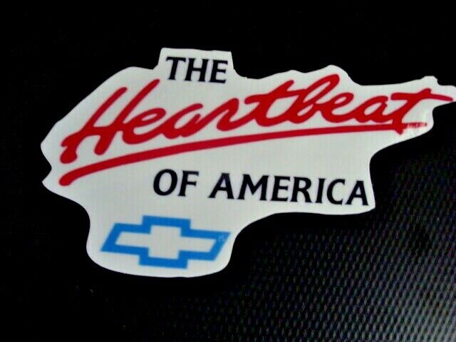 Nice Vintage Chevrolet Sticker Die Cut The Heartbeat Of America 