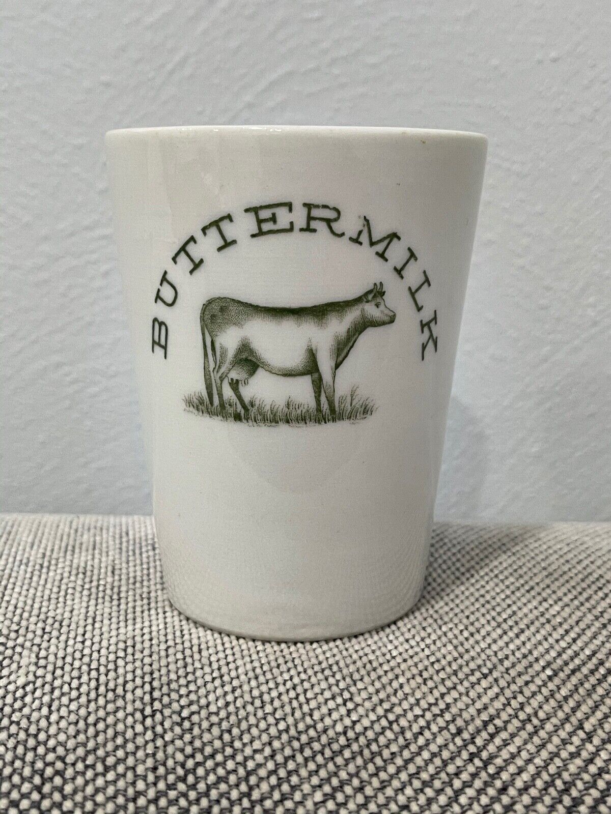 Antique Warwick China Porcelain Buttermilk Cow Milk Cup / Glass
