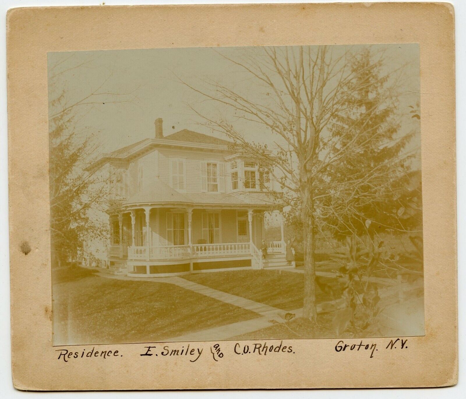 Smiley and Rhodes Residence, Groton N.Y.  Vintage Photo