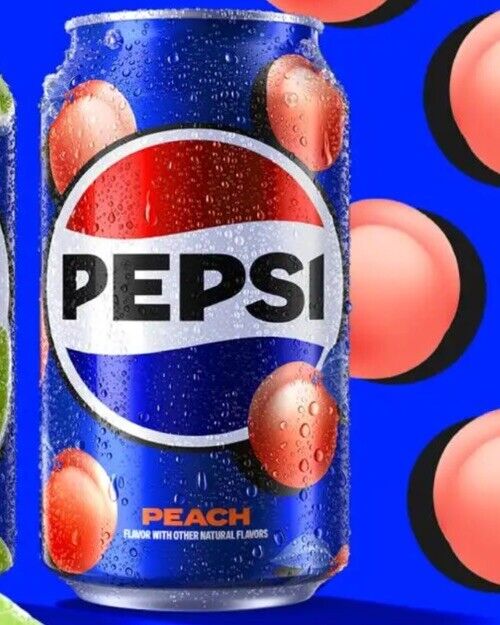 1x 12oz 12pk Pepsi PEACH cola Cans New