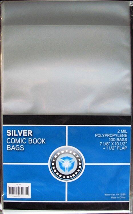 1000 New CSP SILVER AGE Comic Book Archival Poly Bags- 7 1/8 X 10 1/2
