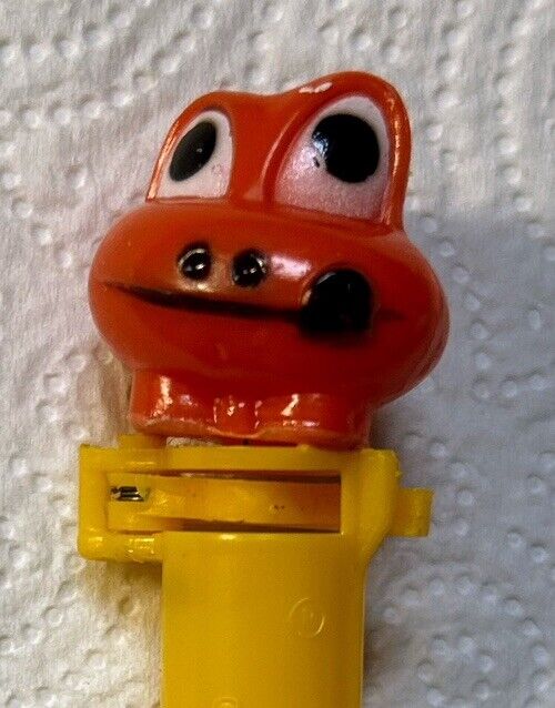 Vintage Totem Orange Frog Dispenser Made In Hong Kong 1970’s pez Cute