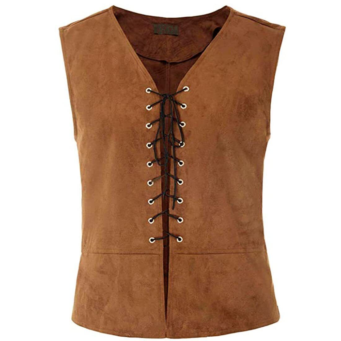 [NOQINHOO] Men\'s Medieval Renaissance Steampunk Vest Costume, Costume, C...