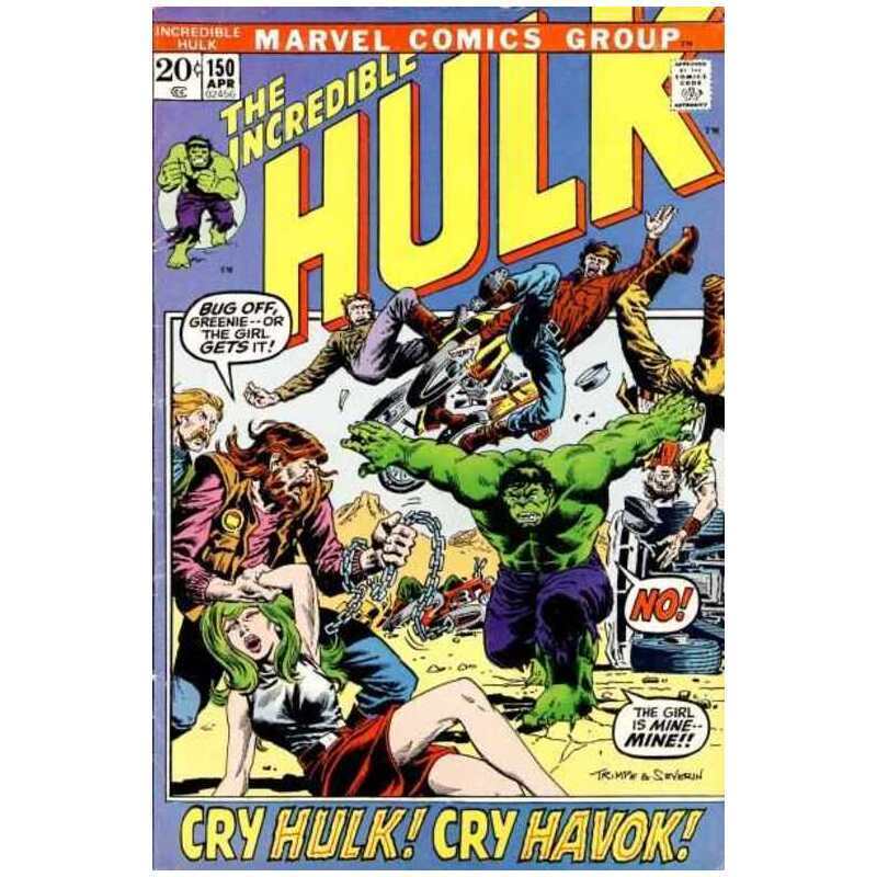 Incredible Hulk (1968 series) #150 in Fine minus condition. Marvel comics [i^