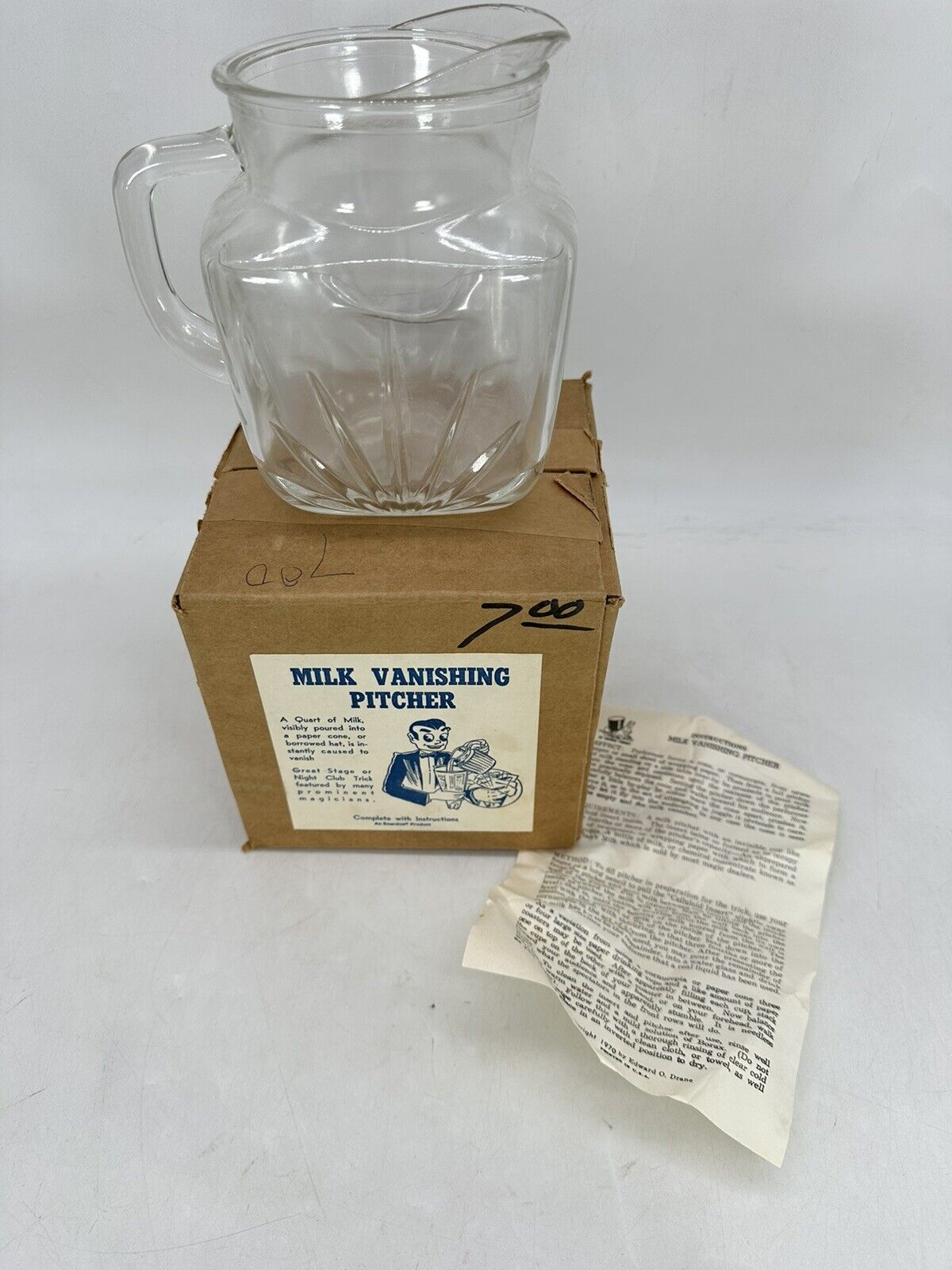 Vintage Enardoe Magic Trick Magic Milk Pitcher Vanishing Milk Pitcher
