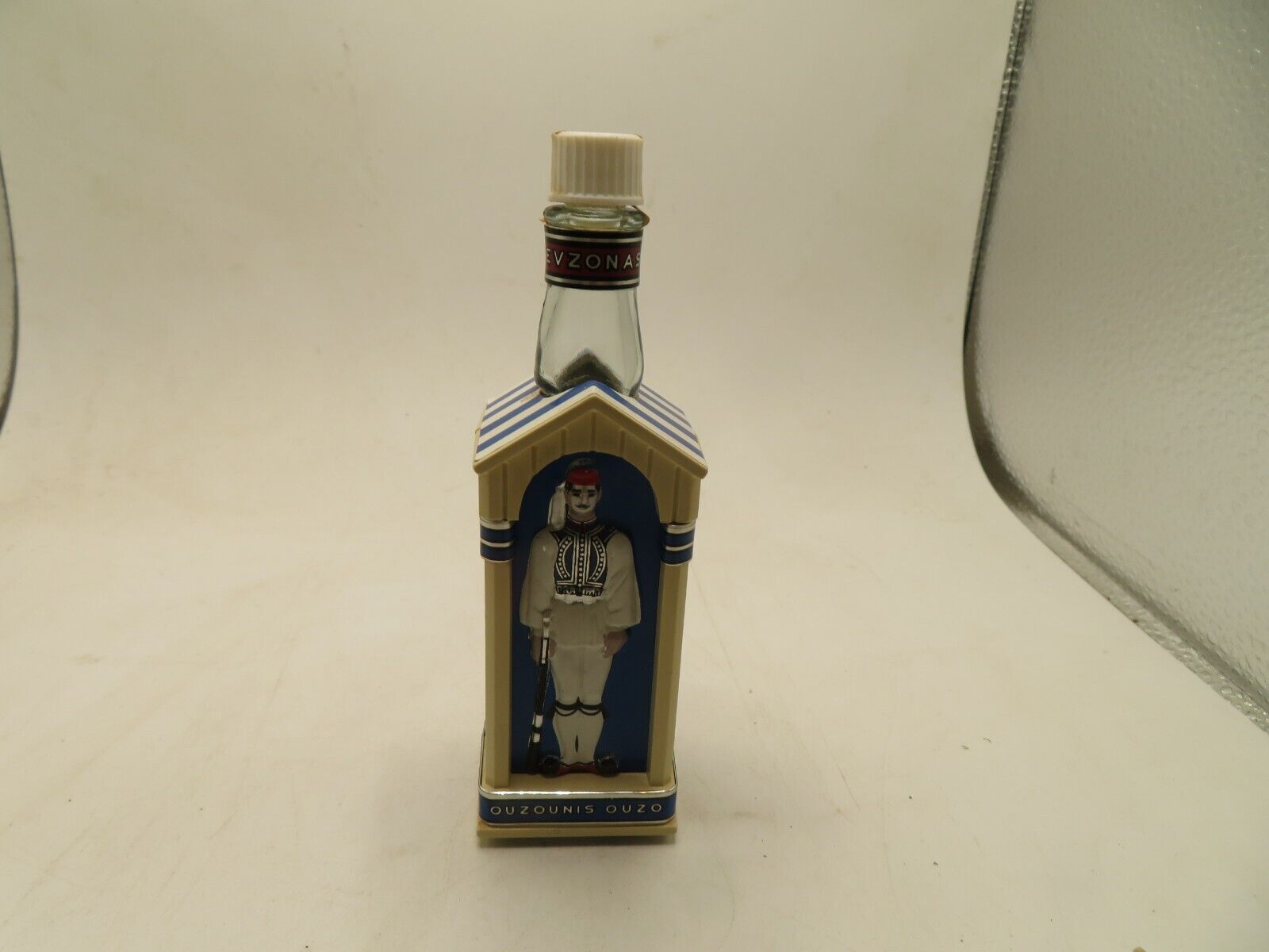 Vintage Ouzounis Ouzo Greek Mini Souvenir Bottle Empty EMPTY  50 ML SIZE