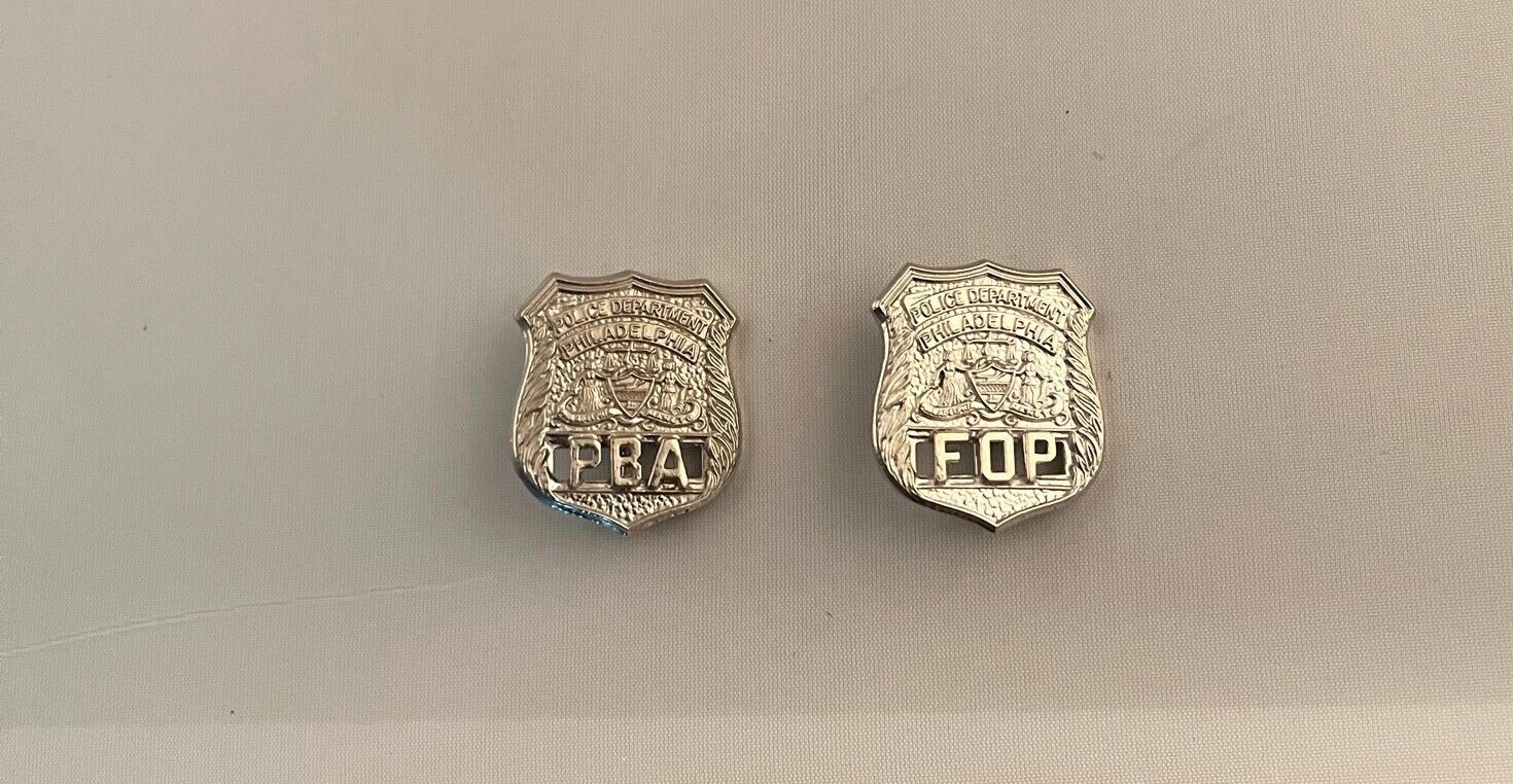 2 Philadelphia Police Department Mini Shield Pins (NEW) Philly Pennsylvania