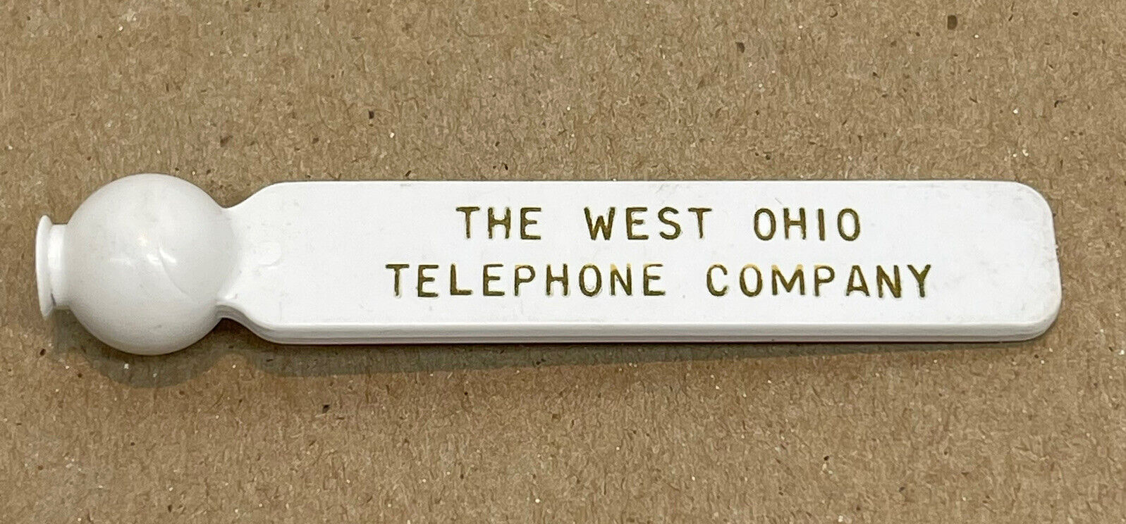 Vtg The West Ohio Telephone Company Advertising Plastic Rotary Telephone Dialer