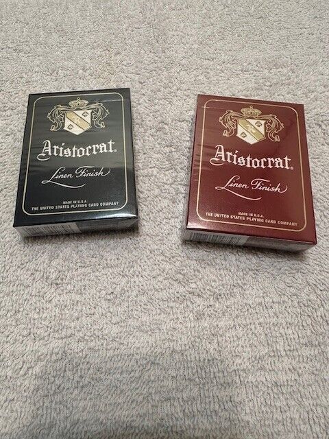 Two (2) decks of brand new, sealed Aristocrat 727 playing cards