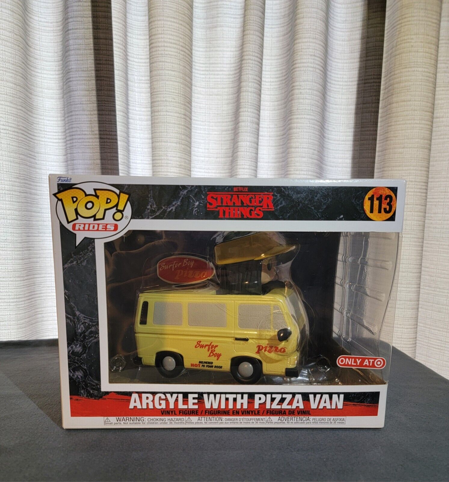 Funko Pop Rides: Stranger Things - Argyle With Pizza Van - Target +Protector 