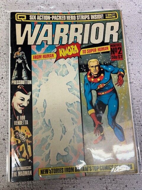 Warrior #2 1982 2nd appearance of MARVELMAN/MIRACLEMAN Quality Comic MAGAZINE UK