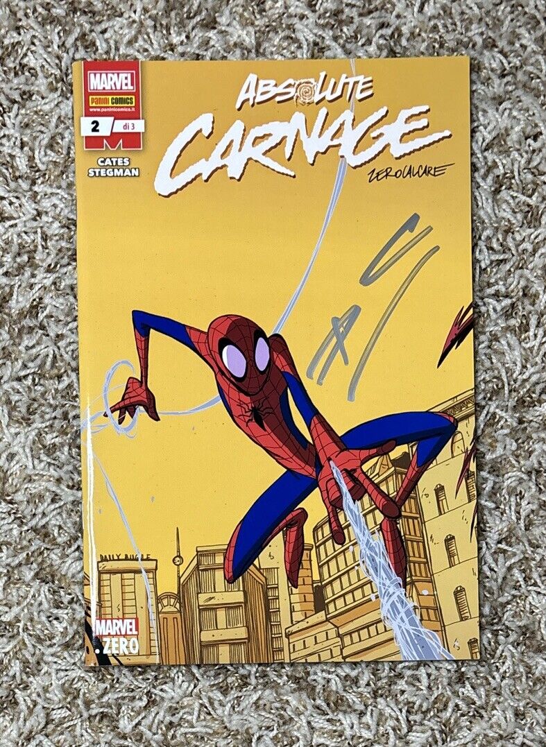 VERY rare🔥 Absolute Carnage Italian variant #2 signed Donny Cates Zerocalcare