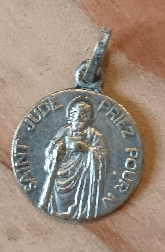 Rare Small Ancient Religious Medal Sait Jude Judas