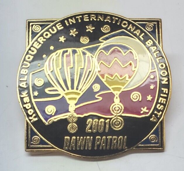 2001 Albuquerque Int\'l Balloon Fiesta Official Dawn Patrol Pin