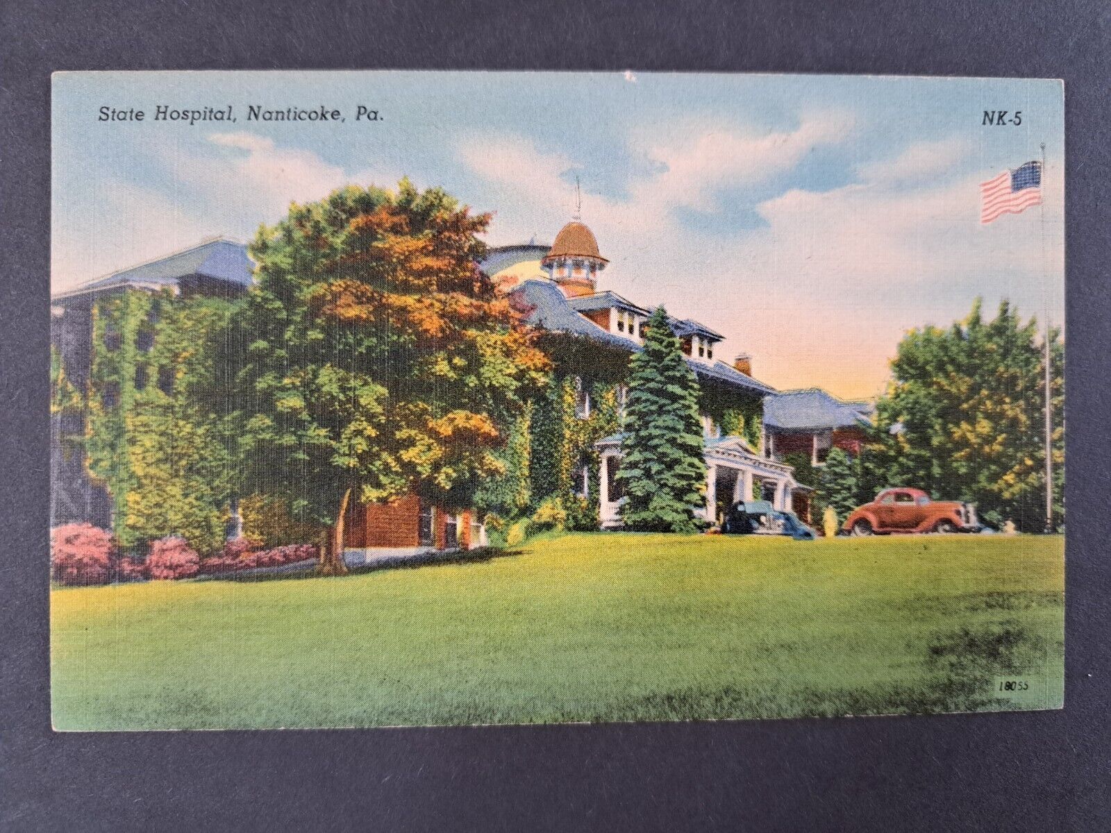 Postcard State Hospital Nanticoke PA Pennsylvania Linen