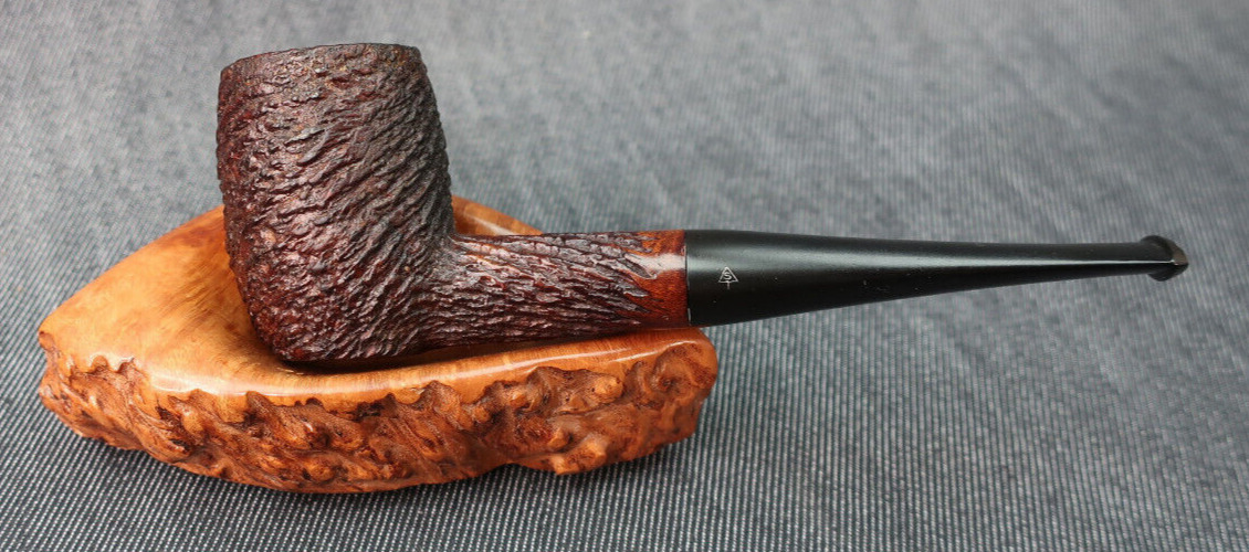 COMOY'S Sunrise Etched Grain #157 English Sitter Tobacco Pipe ~ London England