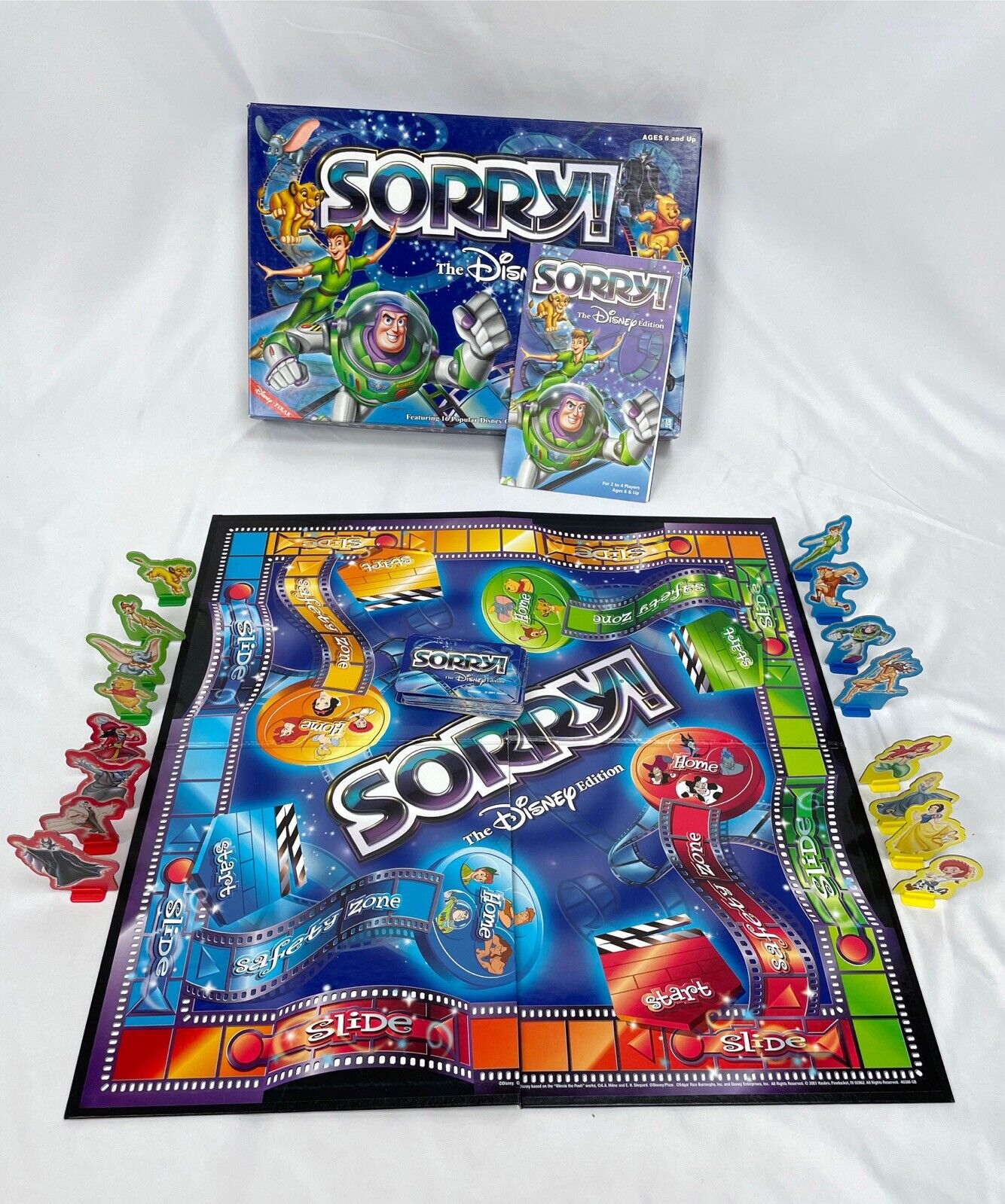 Sorry The Disney Edition Board Game Pixar Parker Brothers Complete 