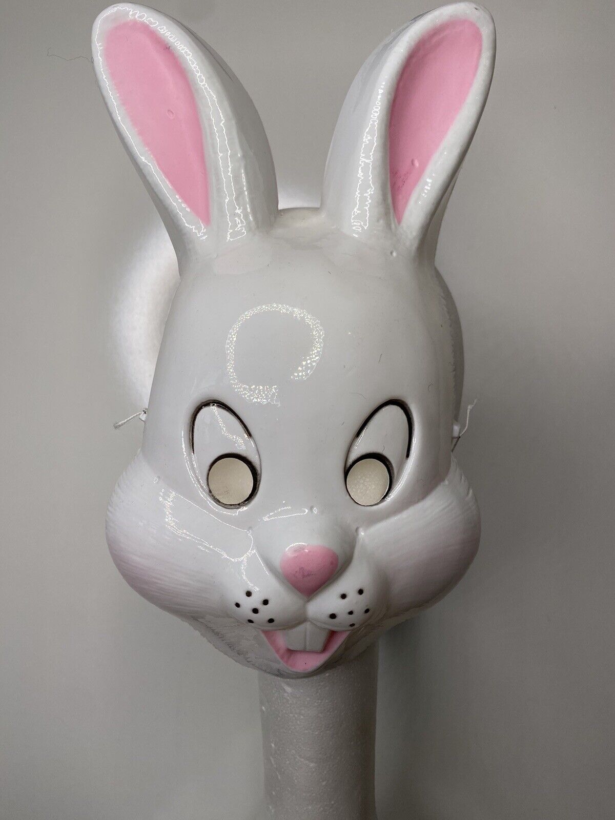 Vintage Plastic Bunny Rabbit Mask Children Animal Mask Mauritius 1980s halloween
