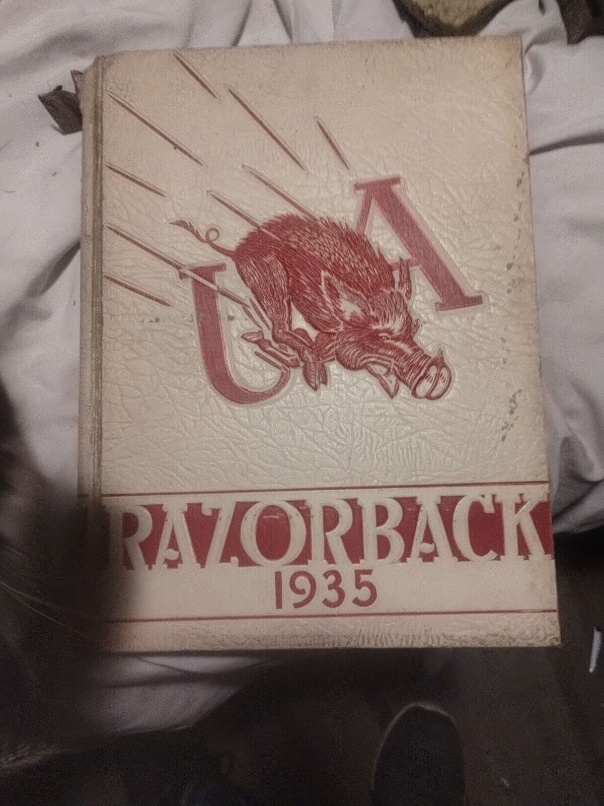 Original  1935 University Of Arkansas Yearbook VENTAGE, ANTIQUE
