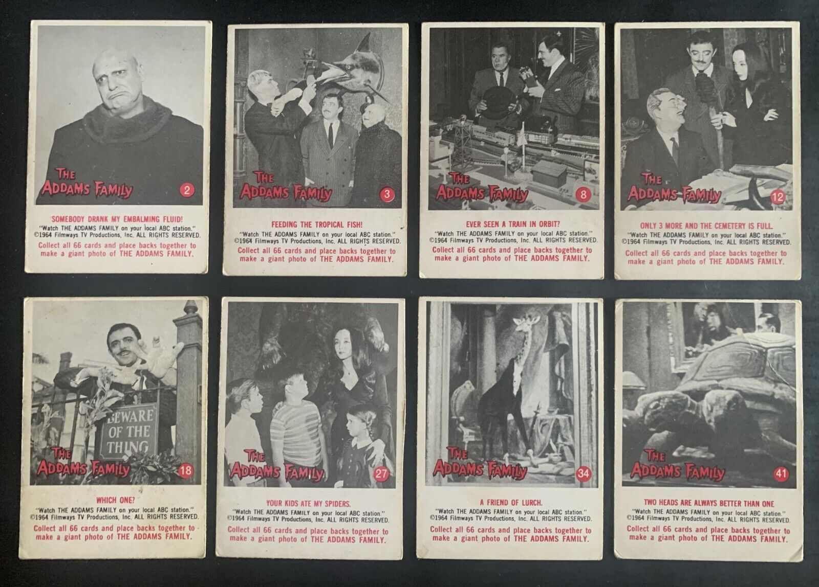 1964 Donruss The Addams Family Trading Cards- You Select One- Look EX