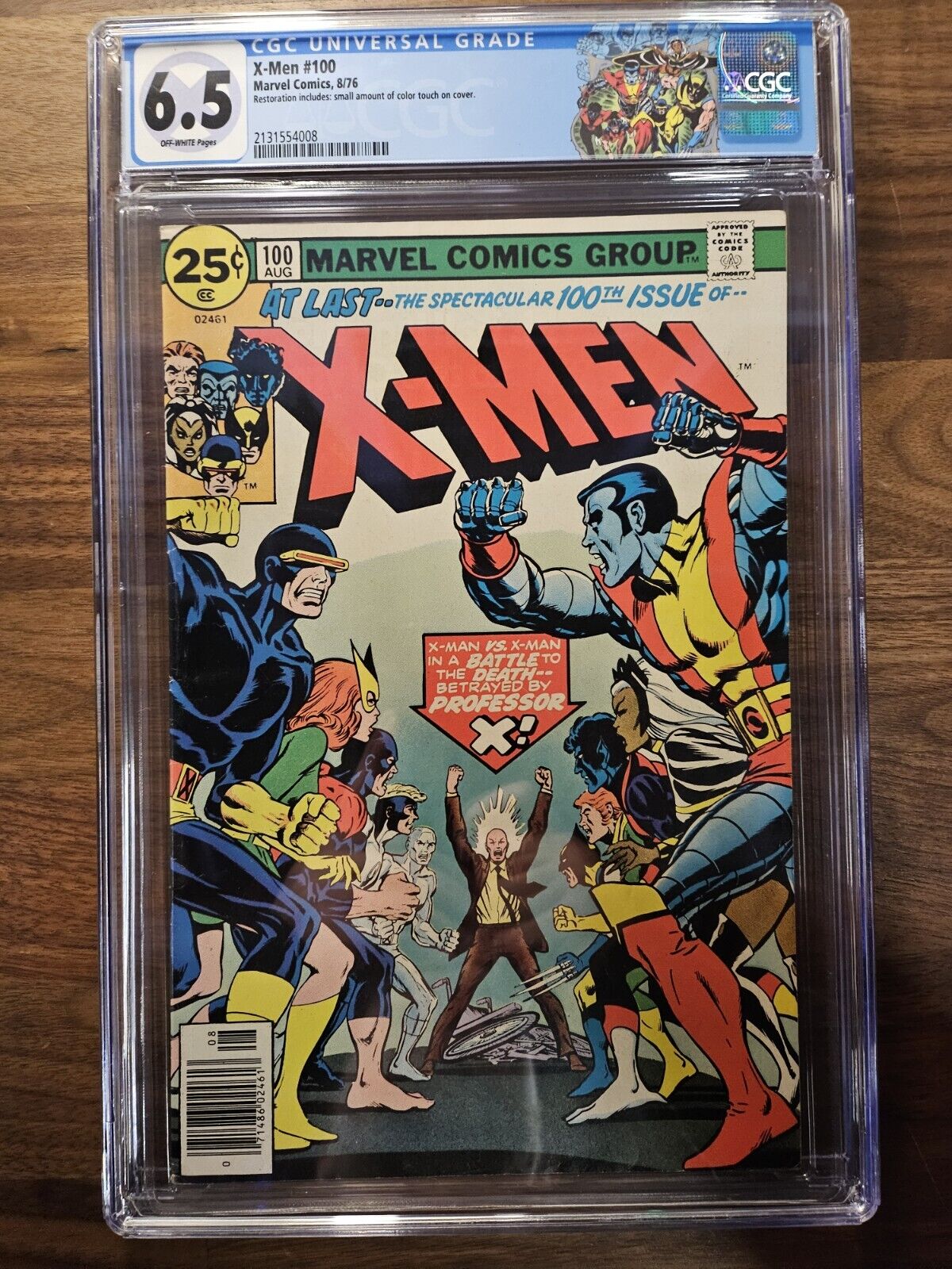 X-Men #100 Old X-Men vs. New X-Men Vintage Marvel Comic 1976 CGC 6.5 NEWSSTAND