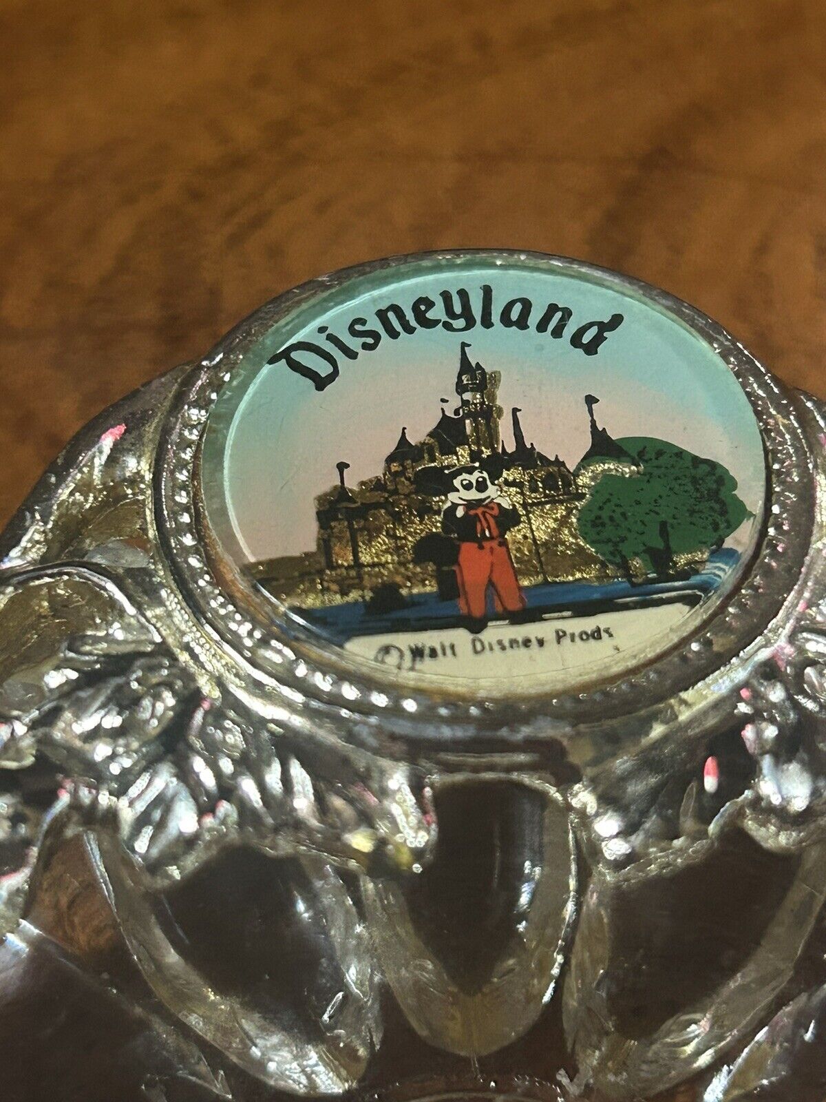 Disneyland Mickey Mouse Vintage Glass Ashtray