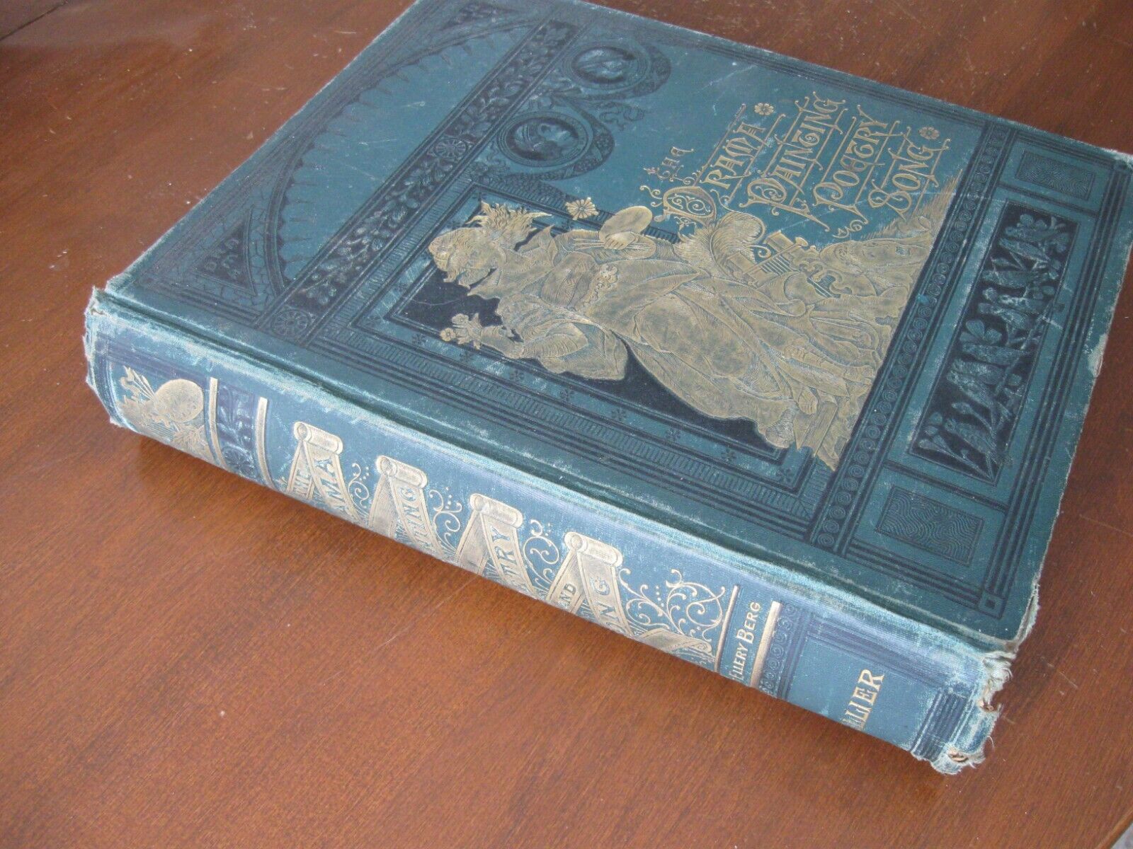 1884 Book - The DRAMA PAINTING POETRY SONG Stage by ALBERT ELLERY BERG Collier