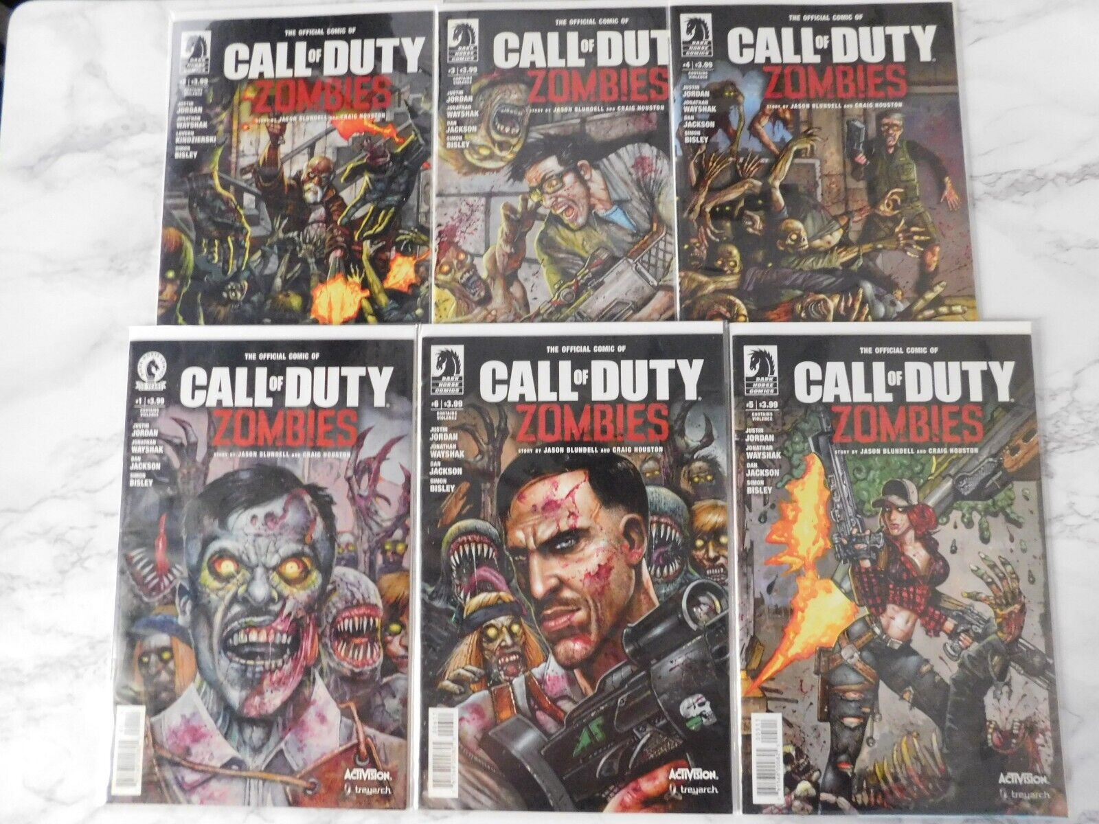 Call of Duty Zombies: #1-6 Complete Set NM- HTF Rare Low Print