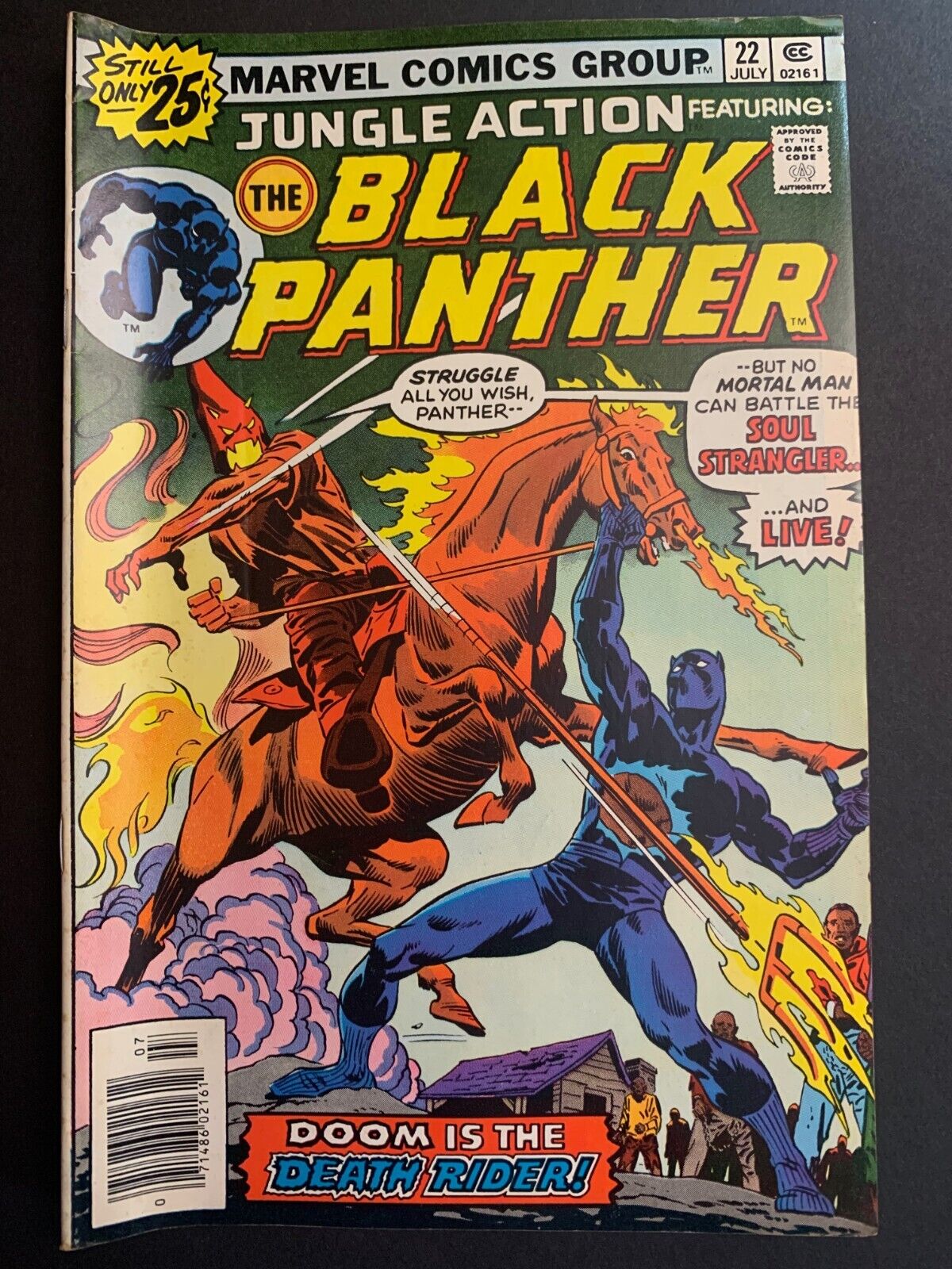 Jungle Action 22 VG- -- Black Panther vs. The Klan 1976