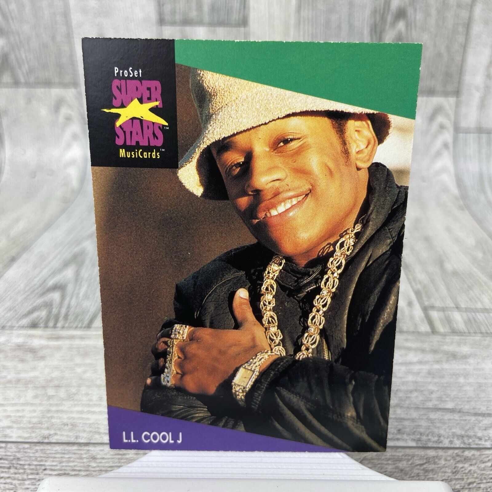 LL Cool J 130 Rap Hip Hop DJ Pro Set Super StarsTrading Card Musicards 1991