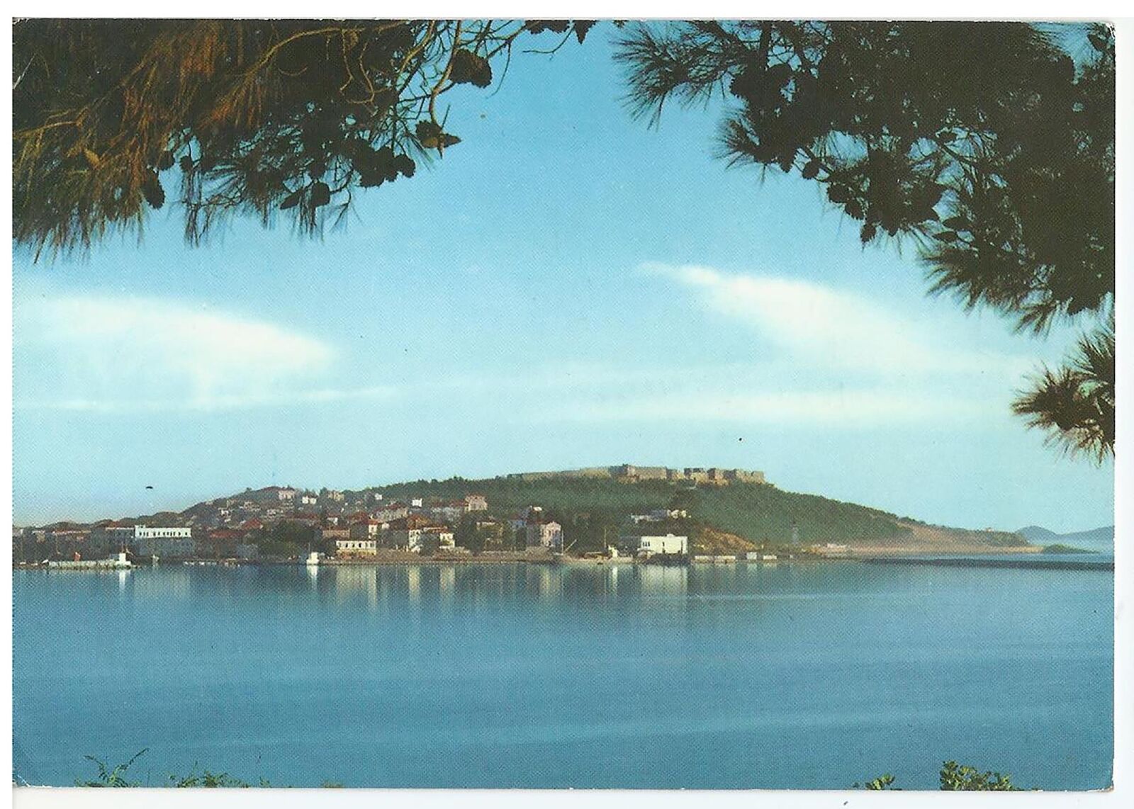 Mytilene Lesbos Greece, Vintage Postcard, Greek Island-Partial View, 1970s