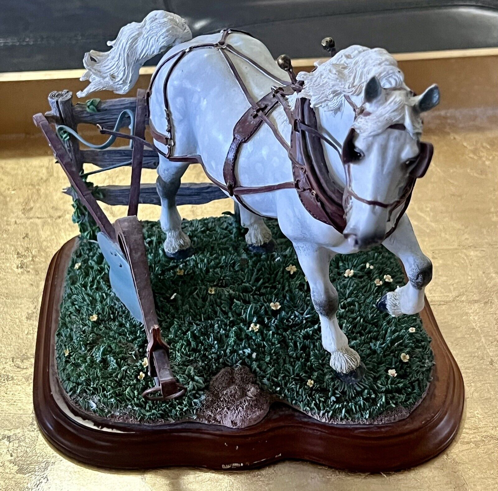 Danbury Mint Rural Heritage Draft Horse Figurine-Preowned