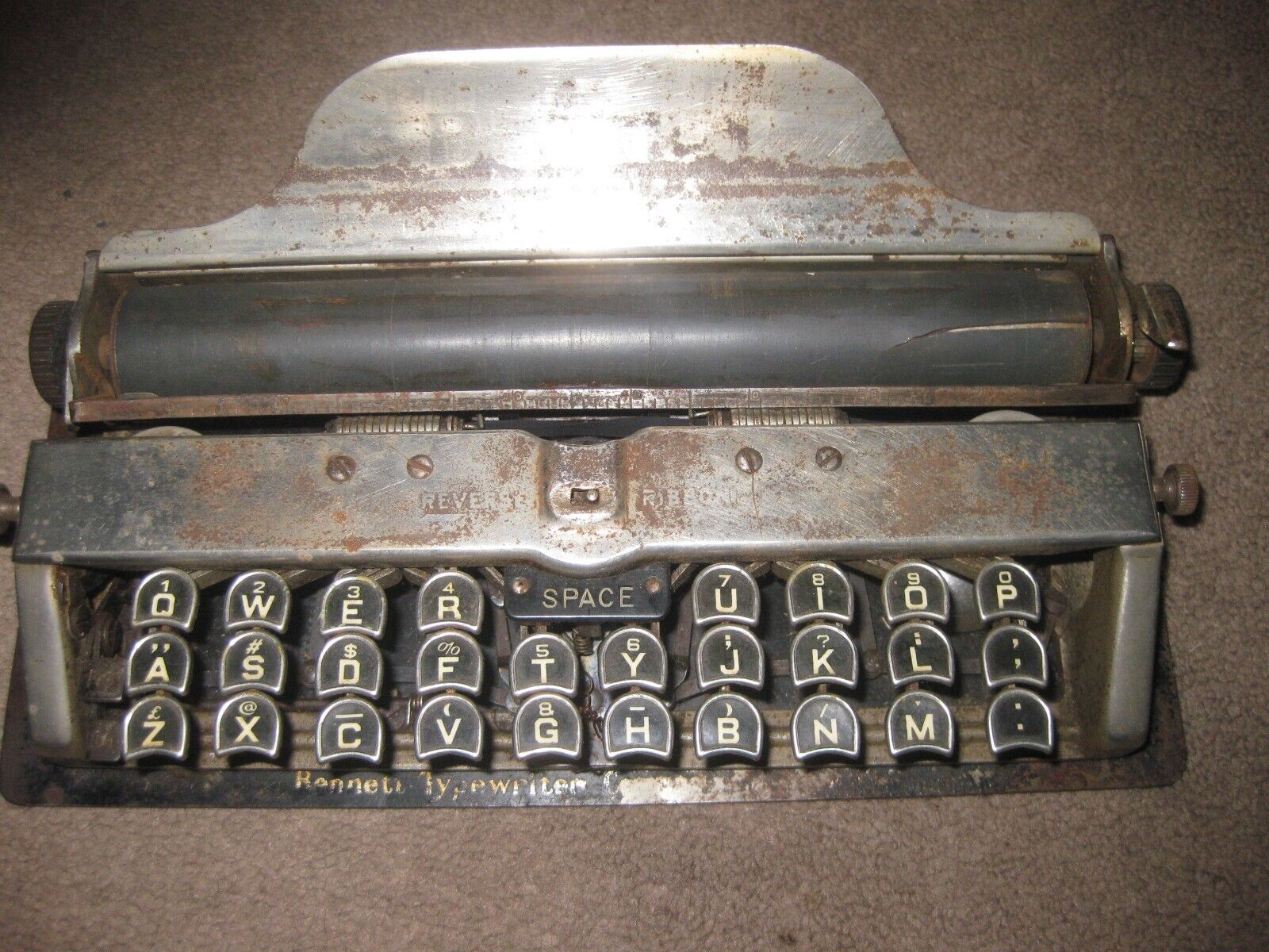 very rare bennett typewriter