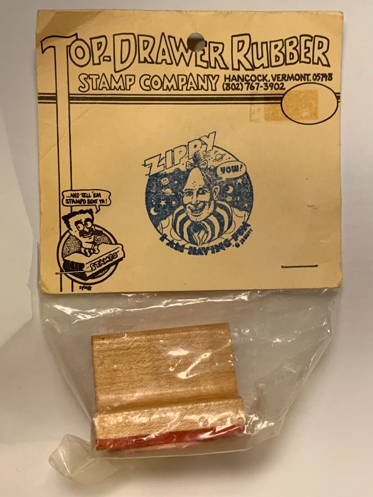 1979 TOP DRAWER RUBBER STAMP COMPANY ZIPPY THE PINHEAD By ROBERT CRUMB MIP