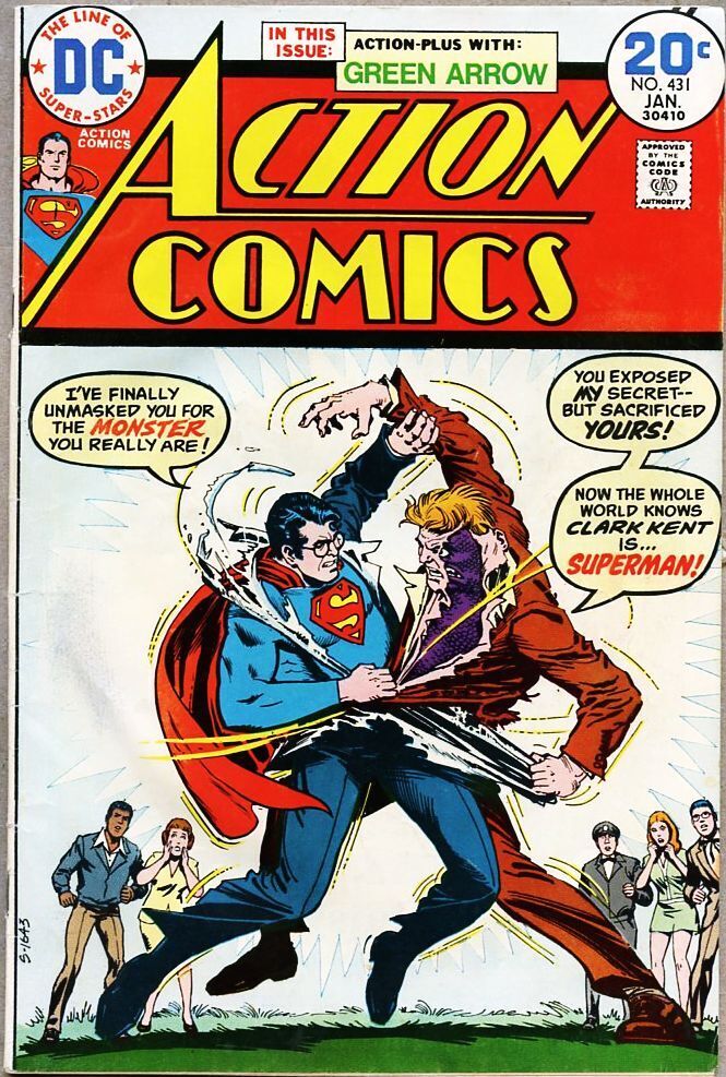 Action Comics #431-1974 fn- 5.5 Superman Green Arrow