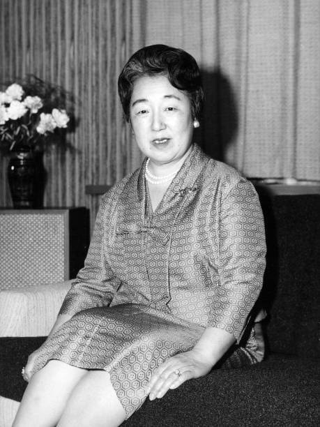 Empress Nagako Poses For Photographs Ahead Of Her 61St Birthday 1964 Old Photo