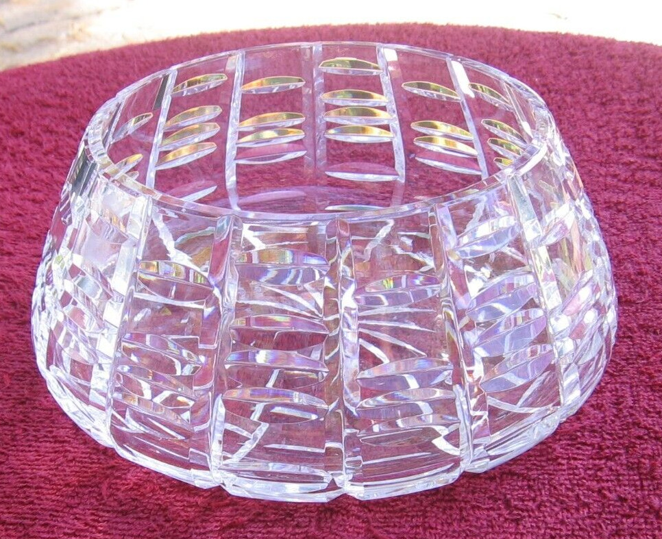 Vintage Retired Signed Waterford Cut Crystal Art Glass Tralee 7\