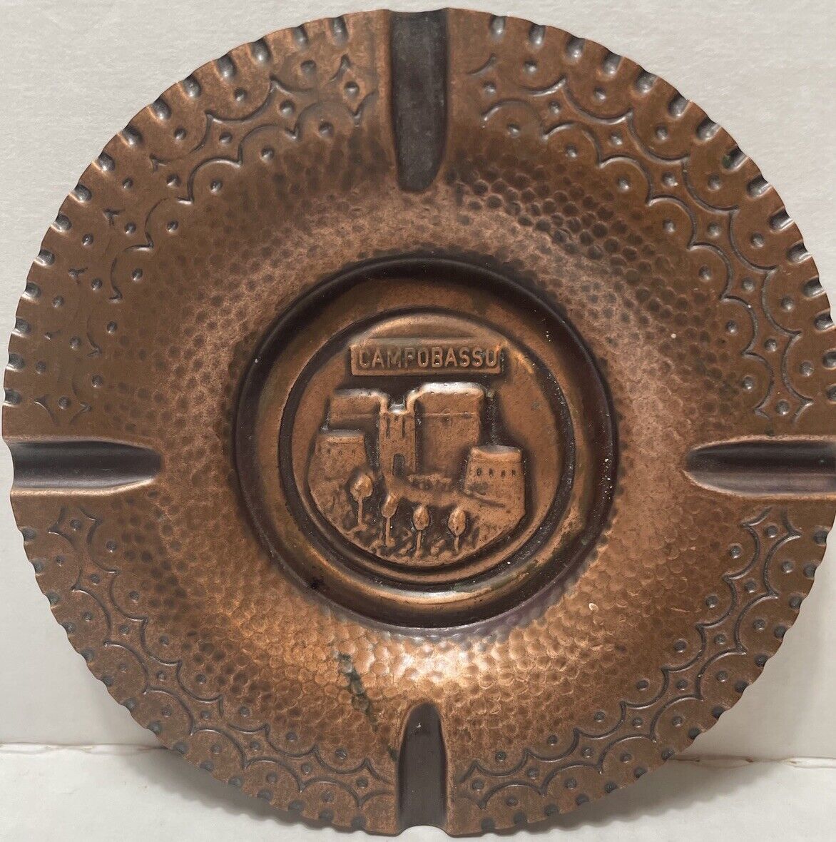 Vintage Italian-Camporasso, Italy- Ashtray, Copper 5 5/8 Souvenir