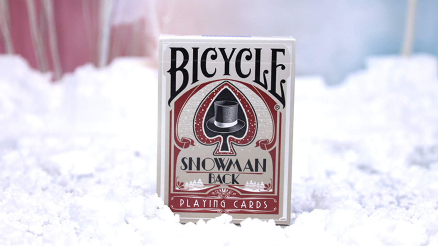 Bicycle Snowman Back Playing Cards Red Deck SEALED